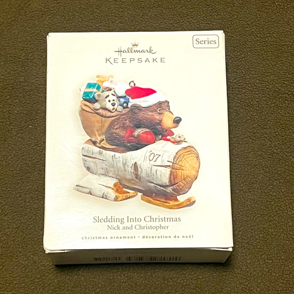 Hallmark Keepsake Sledding into Christmas Ornament
